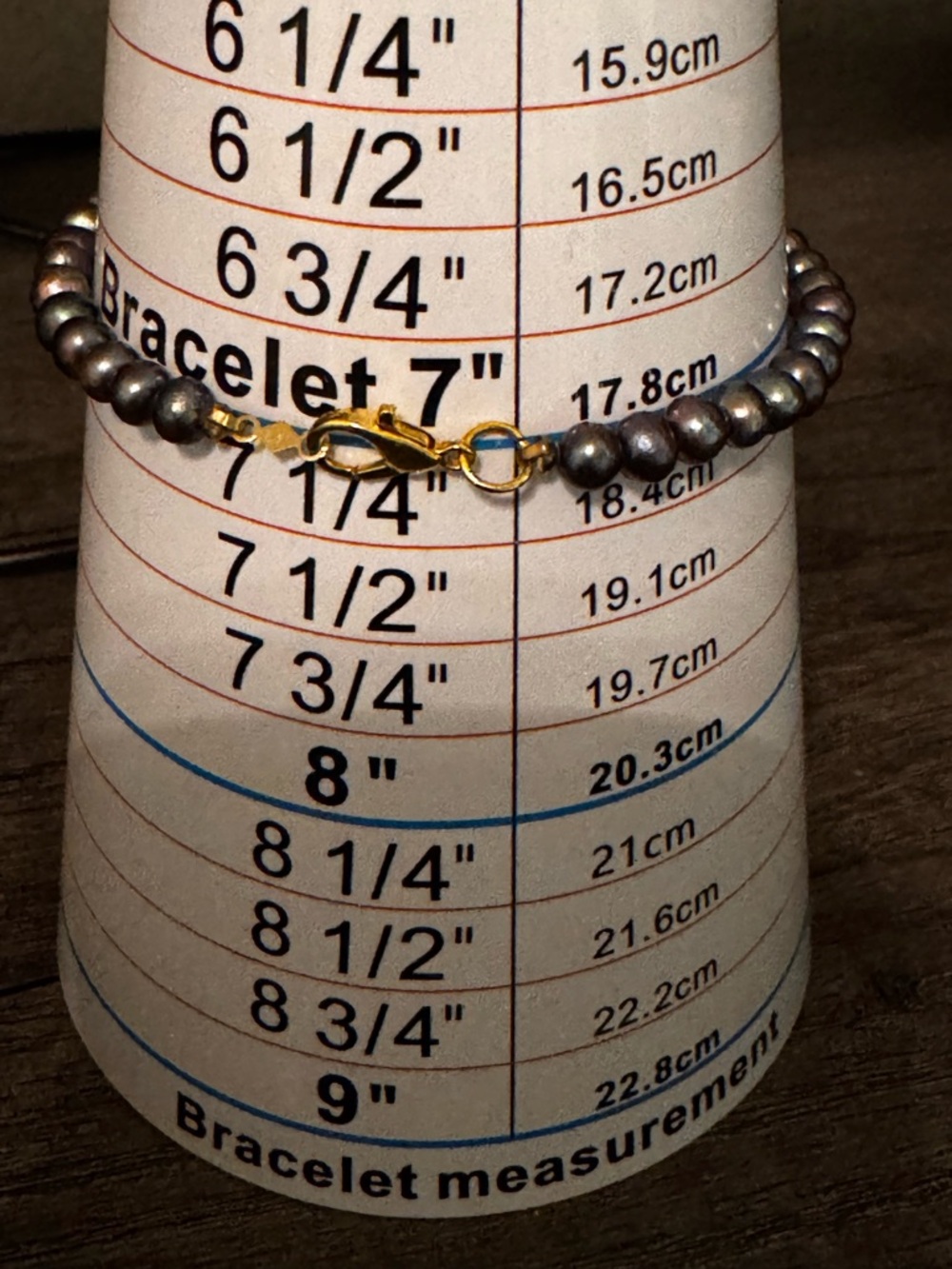 Gold Tone Clasp with 14K Accents Hematite Bead Bracelet - Women Jewelry